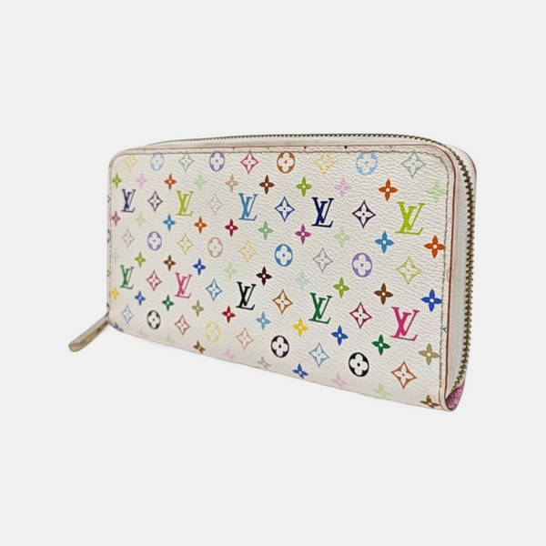 LV × TM ZIPPY Monogram Coated Canvas White Wallet