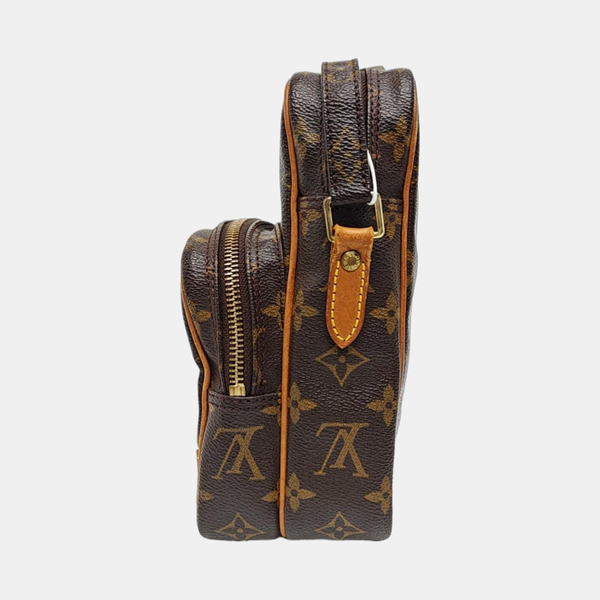 AMAZON Monogram Coated Canvas Brown