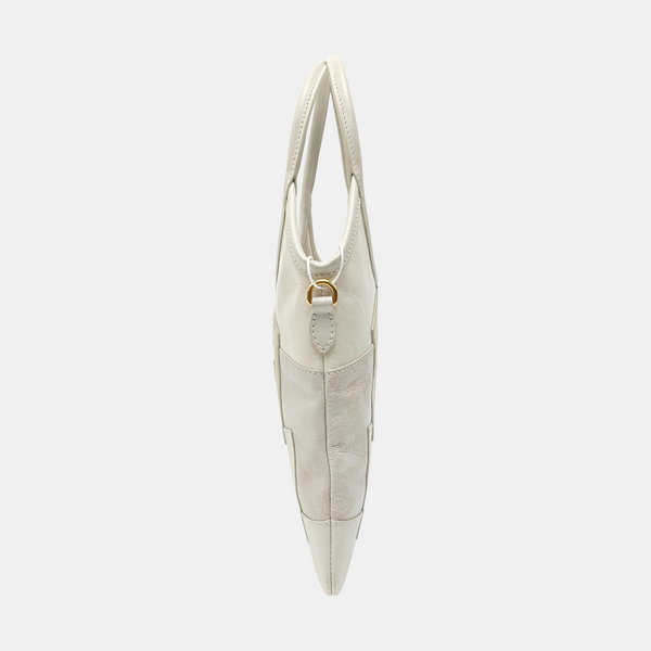 IVY Quilted Suede White
