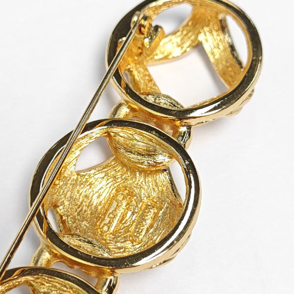 Metal Gold Brooch