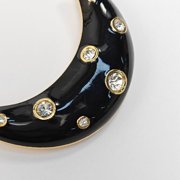 Ceramic Black Brooch
