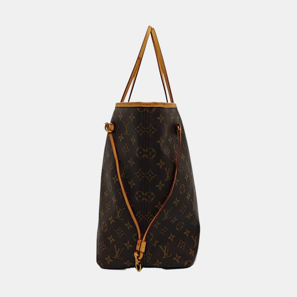 NEVERFULL GM Monogram Coated Canvas Brown