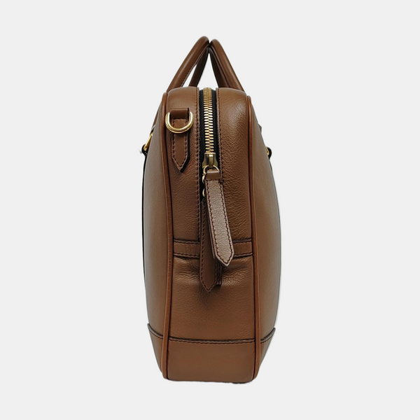 Calfskin Shoulder Bag Brown