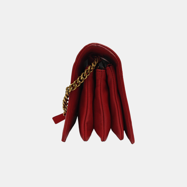 ANGIE Quilted Lambskin Red