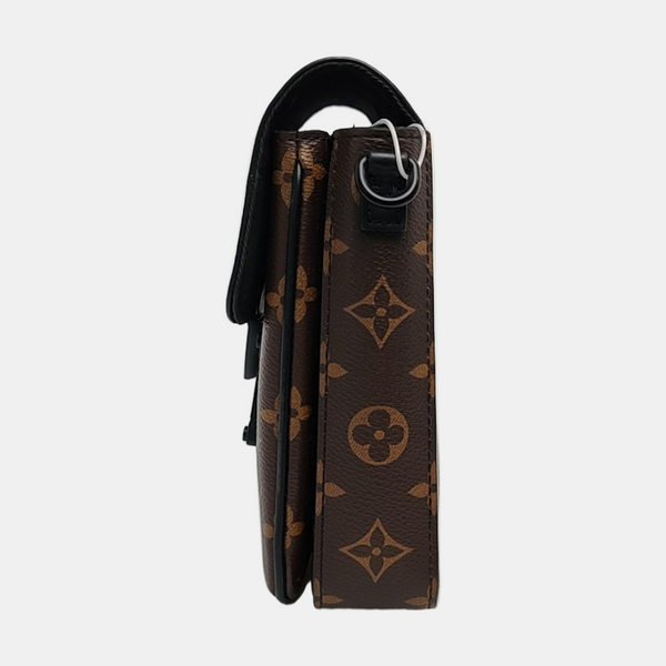 S LOCK Mini Monogram Coated Canvas Brown