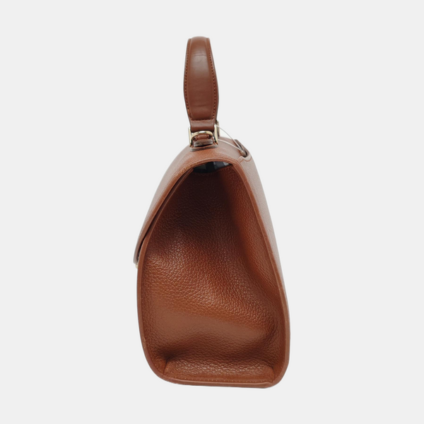 Calfskin Shoulder Bag Brown