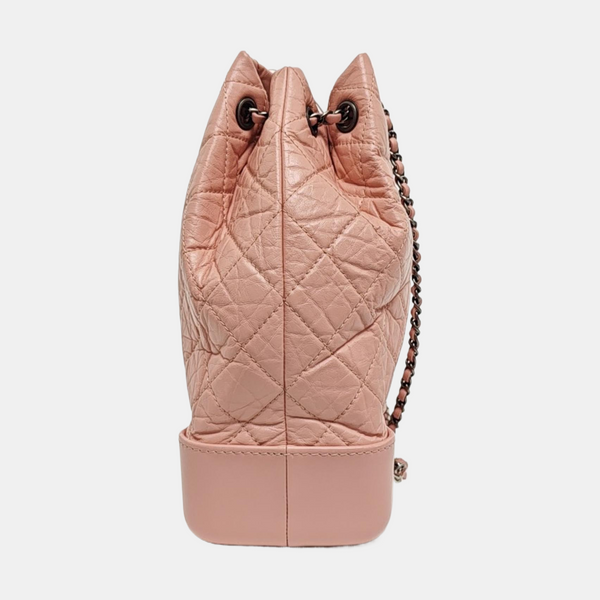 GABRIELLE Medium Quilted Calfskin Pink