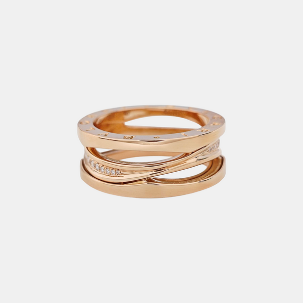 B.ZERO1 18k Rose Gold Ring EU 61