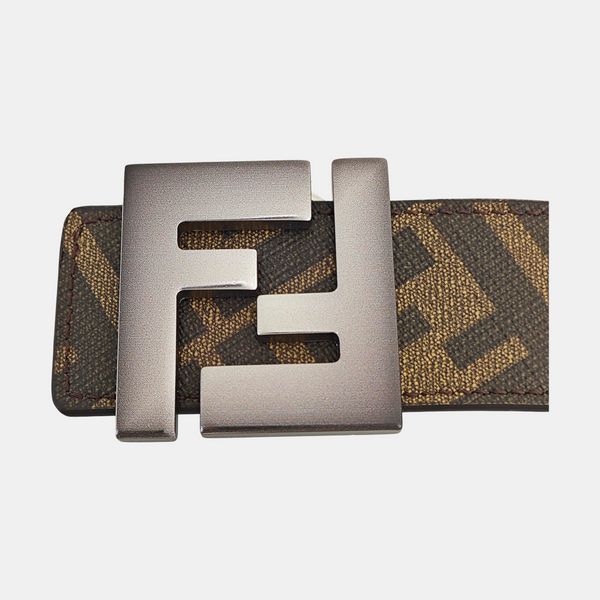 Coated Canvas Belt Brown