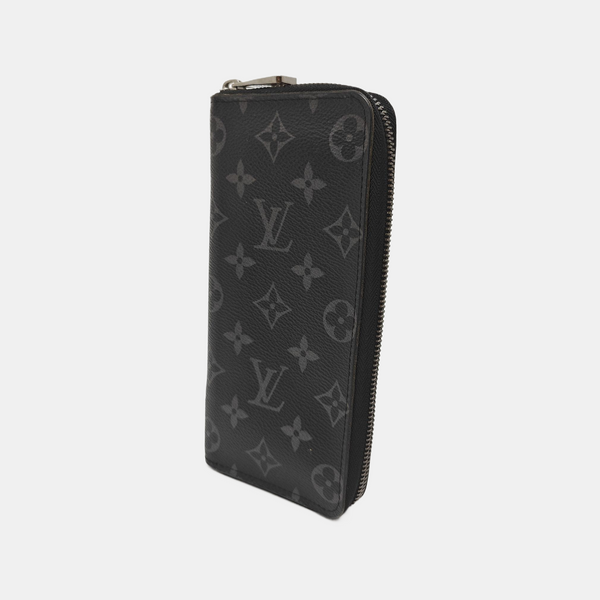 CLÉMENCE Monogram Coated Canvas Gray Wallet
