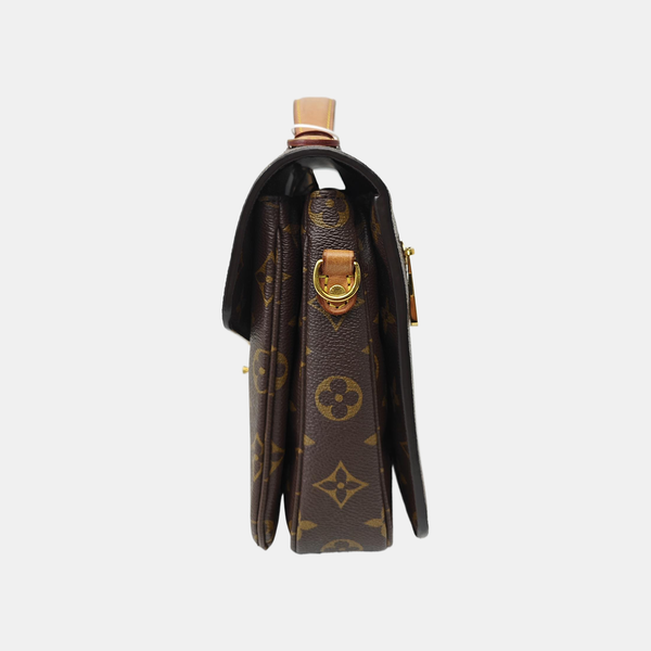 MÉTIS MM Monogram Coated Canvas Brown
