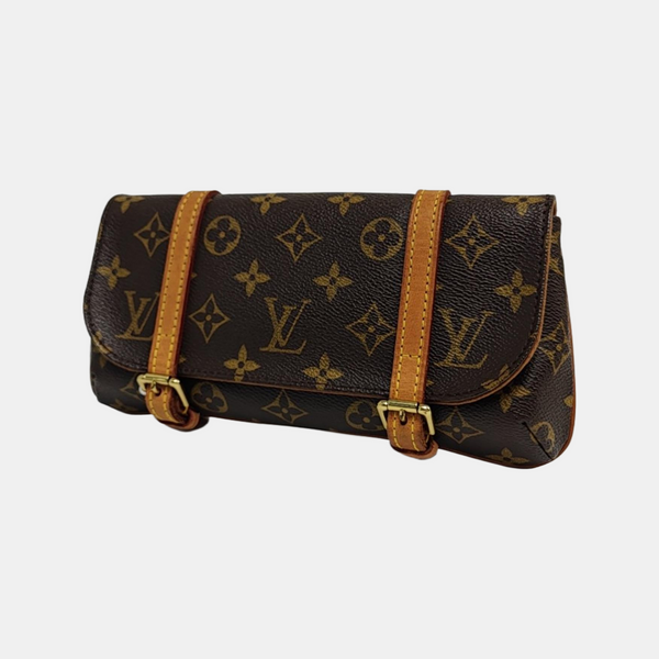 MARELLE Monogram Coated Canvas Brown