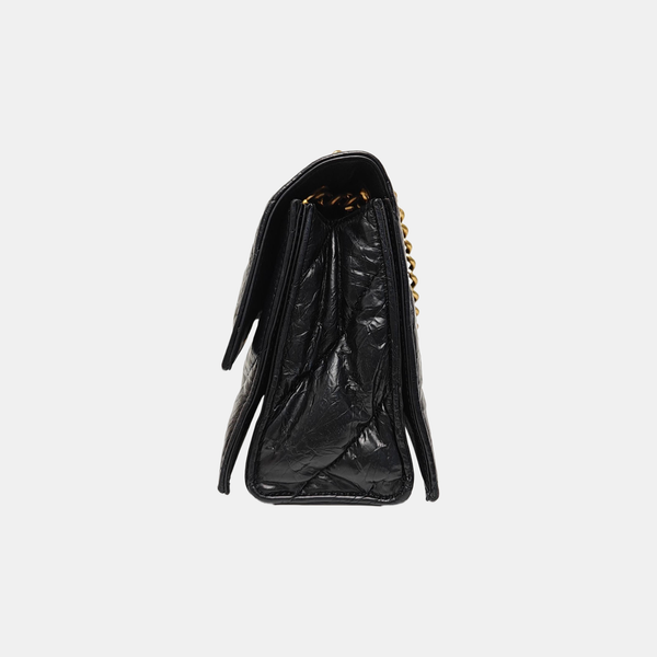 Crush Small Quilted Calfskin Black
