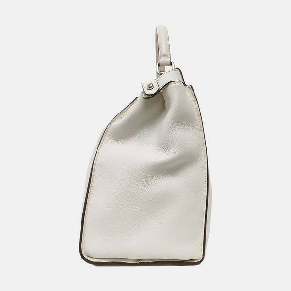 Peekaboo Large Calfskin White