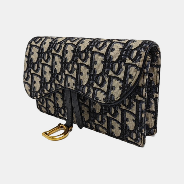 Authenticated pre-owned Saddle Oblique Canvas Beige - Belt Bag at Looply