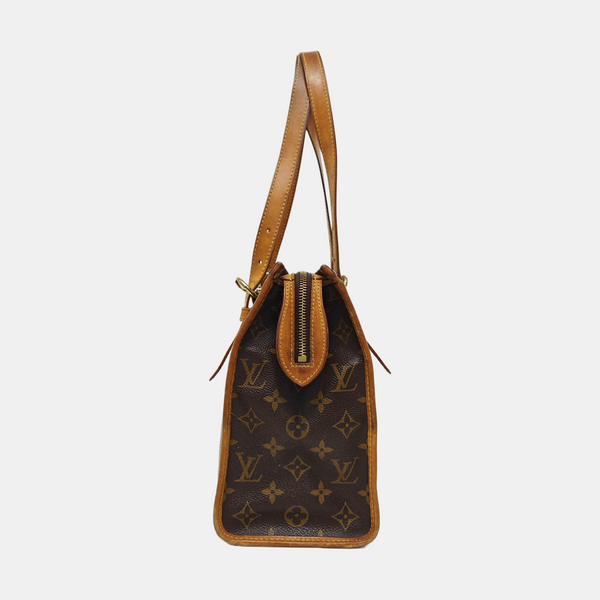 POPINCOURT Monogram Coated Canvas Brown