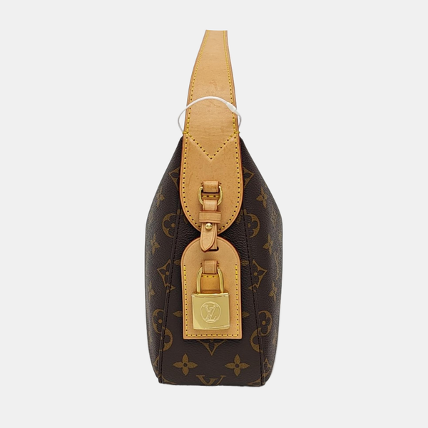 Monogram Coated Canvas Shoulder Bag Brown