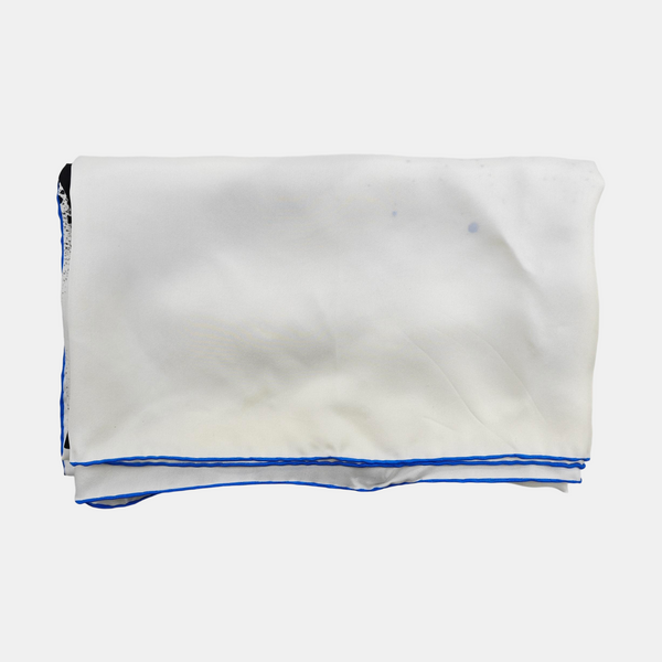 Pañuelo de seda de mora blanca