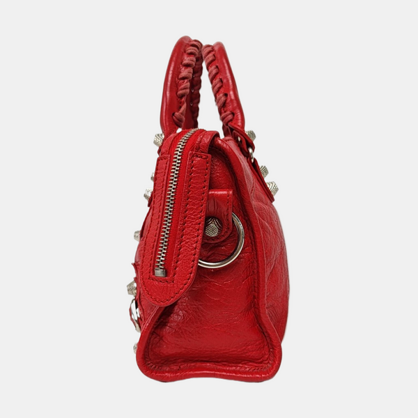 Authenticated pre-owned Classic City Mini Lambskin Red - Shoulder Bag at Looply