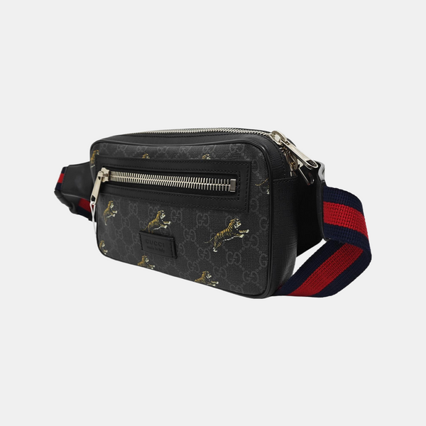 GG Supreme Monogram Coated Canvas Black