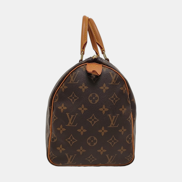 SPEEDY 30 Monogram Coated Canvas Brown