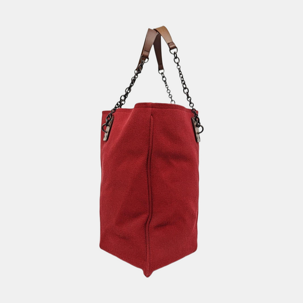 Fabric Tote Bag Red