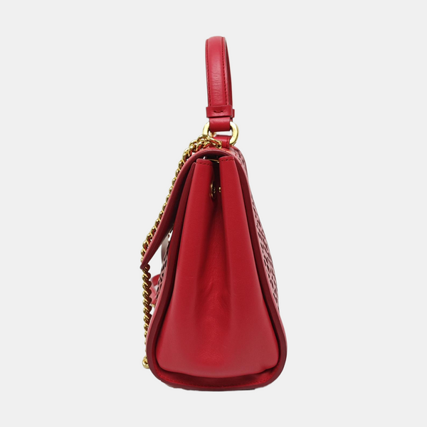 Calfskin Shoulder Bag Red