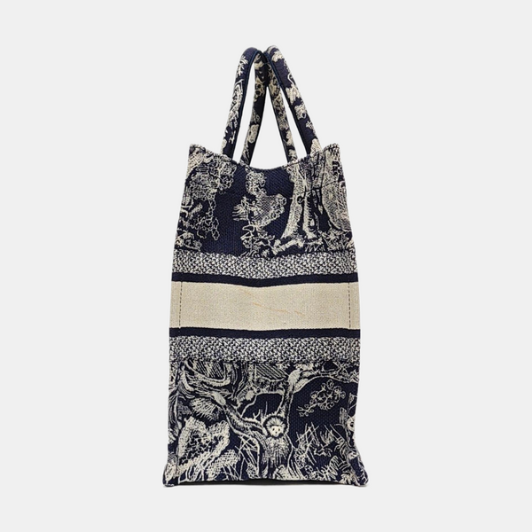 Book Tote Medium Fabric Blue