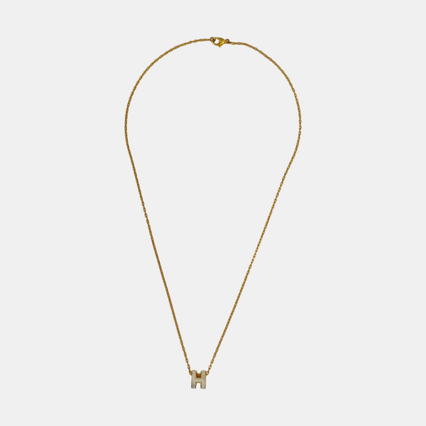 Pop H Metal Gold Necklace