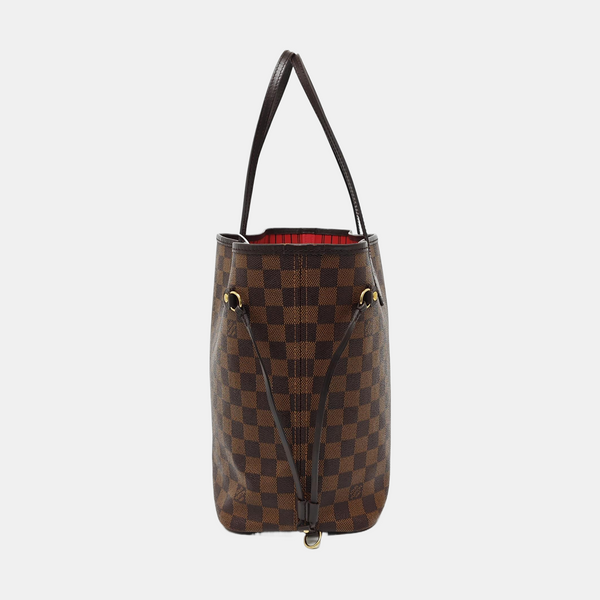 NEVERFULL MM Damier Ebene Coated Canvas Brown