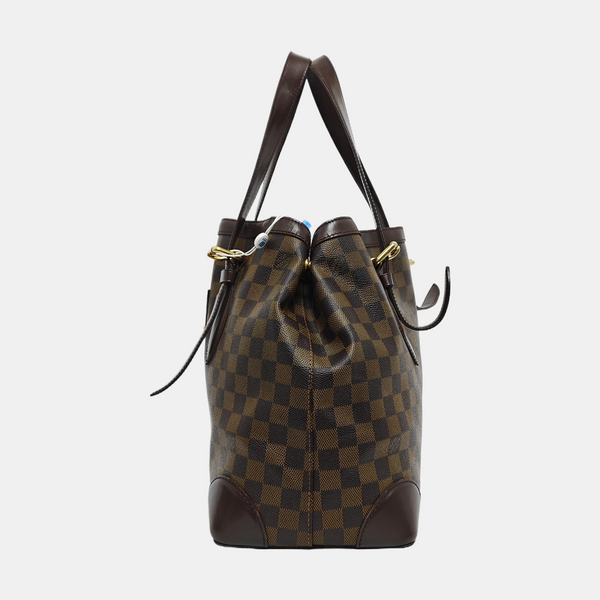 HAMPSTEAD MM Damier Ebene Coated Canvas Brown
