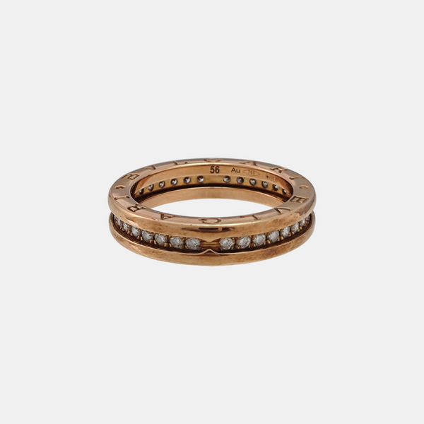 B.ZERO1 18k Rose Gold Ring EU 56
