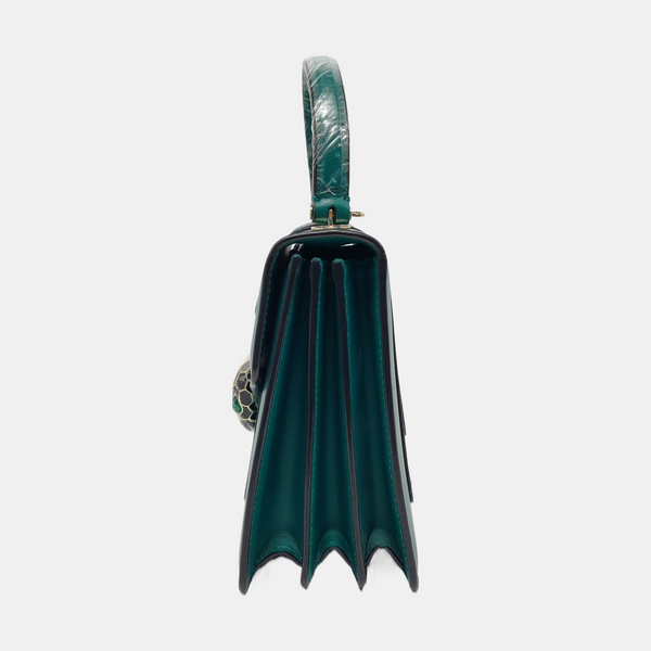 SERPENTI FOREVER Small Calfskin Green