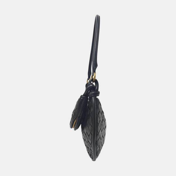 Intrecciato Small Lambskin Black