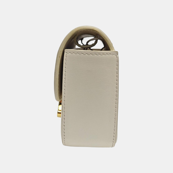 TRIOMPHE Mini Calfskin White