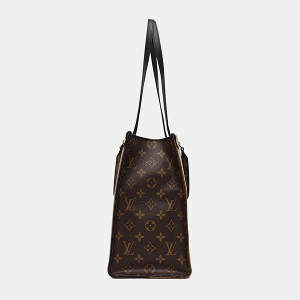 ONTHEGO MM Monogram Coated Canvas Brown
