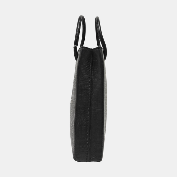 Shopping Bag Calfskin Black