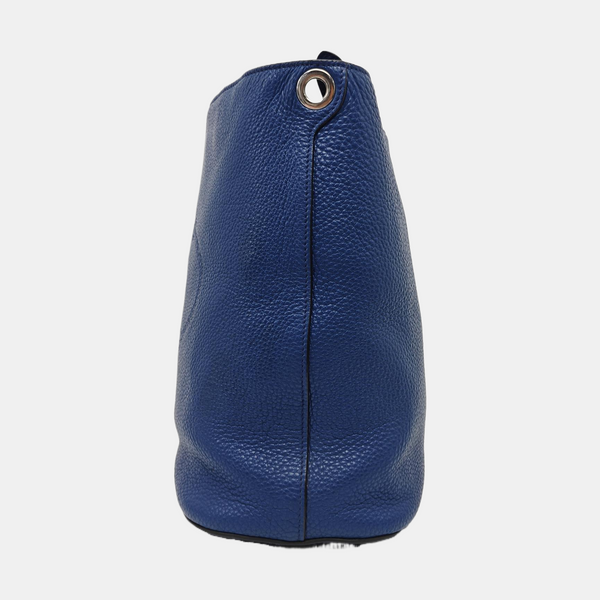 Calfskin Shoulder Bag Blue