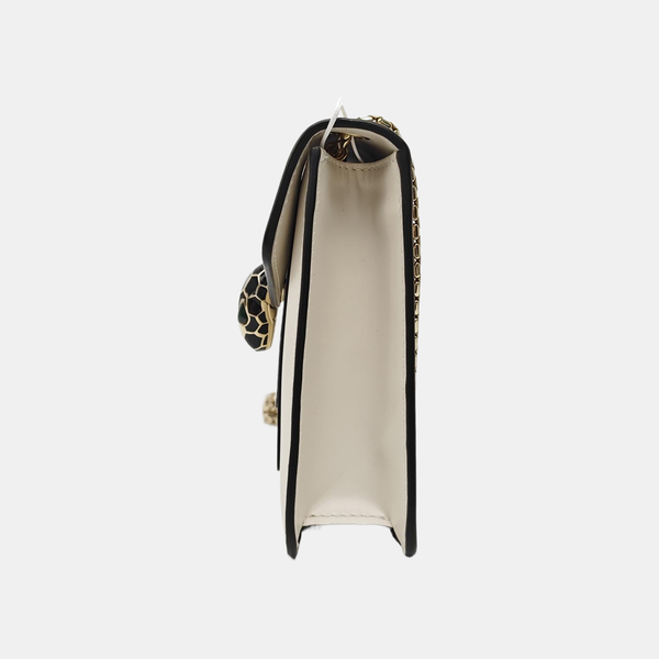 SERPENTI FOREVER Small Calfskin White