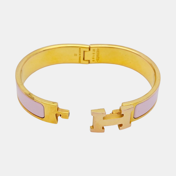 Clic H Metal Gold Bangle