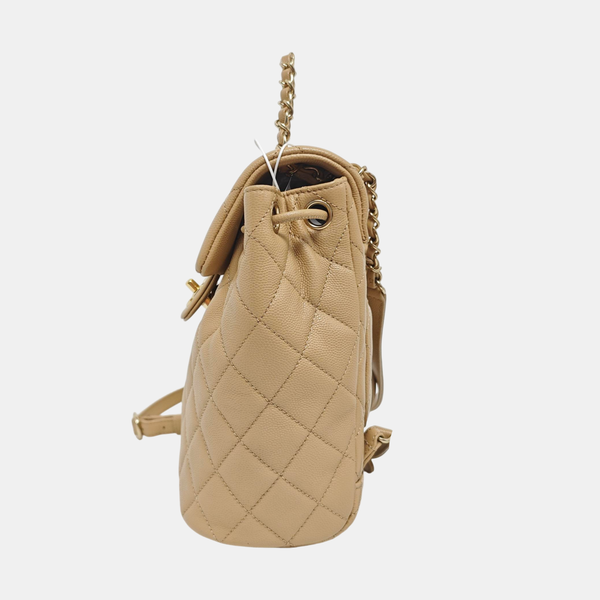 URBAN SPIRIT Quilted Grained Calfskin Beige