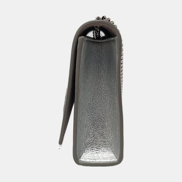 Authenticated pre-owned KATE Medium Calfskin Silver - Crossbody Bag at Looply