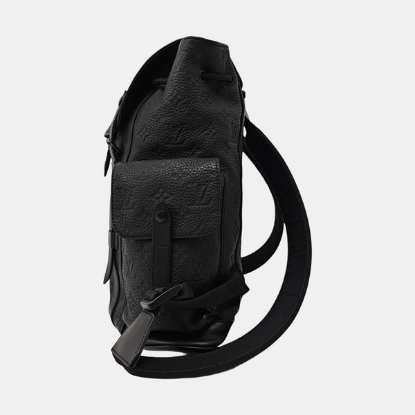 CHRISTOPHER PM Monogram Calfskin Black