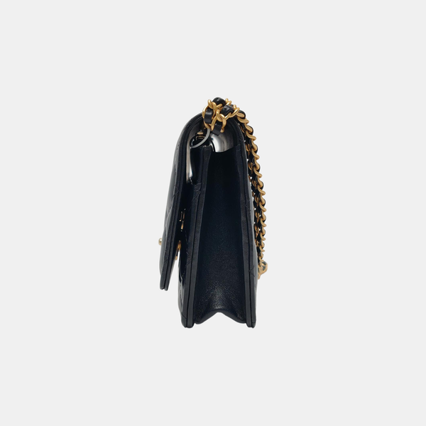WOC Quilted Lambskin Black