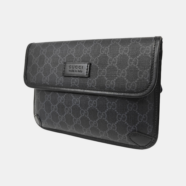 Neo Vintage Monogram Coated Canvas Black