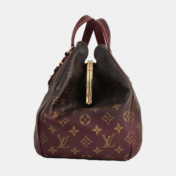 GRIET Monogram Coated Canvas Brown