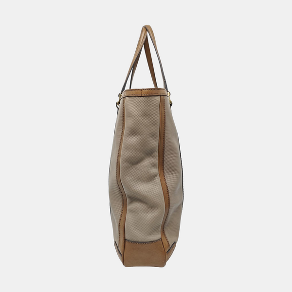 Calfskin Top Handle Bag Gray