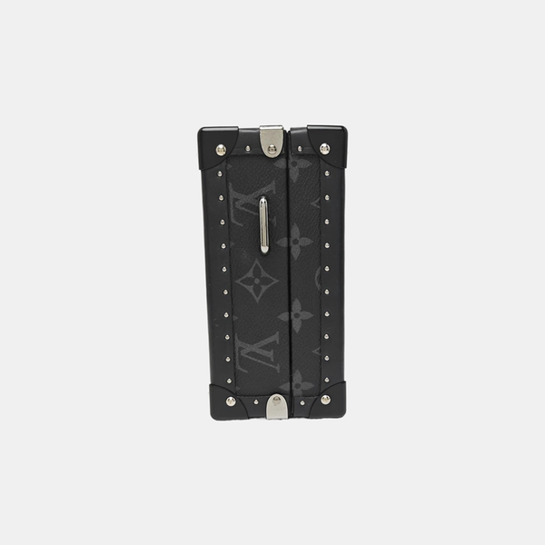 CLUTCH BOX Monogram Coated Canvas Gray