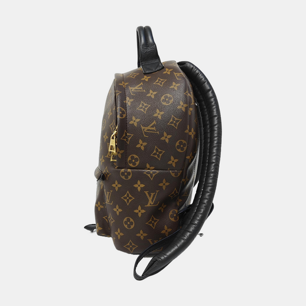 Monogram Coated Canvas Backpack Brown