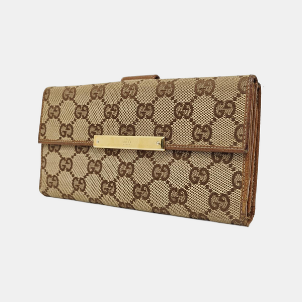 Monogram Canvas Wallet Beige